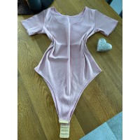 Růžové body krátký rukáv S/M naše výroba,ruční práce 