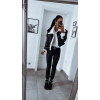 Vyteplené kalhoty s gumou S M L 